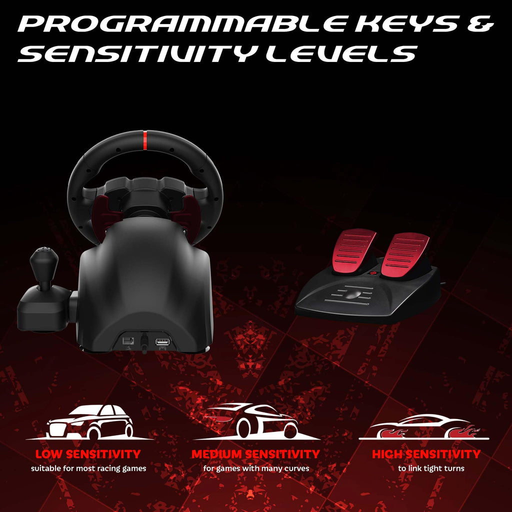 RGB Gaming Steering Wheel B7922