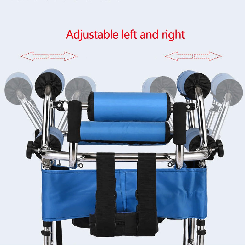 Folding Height-Adjustable Pediatric Walker with Stainless Steel Frame Q877218