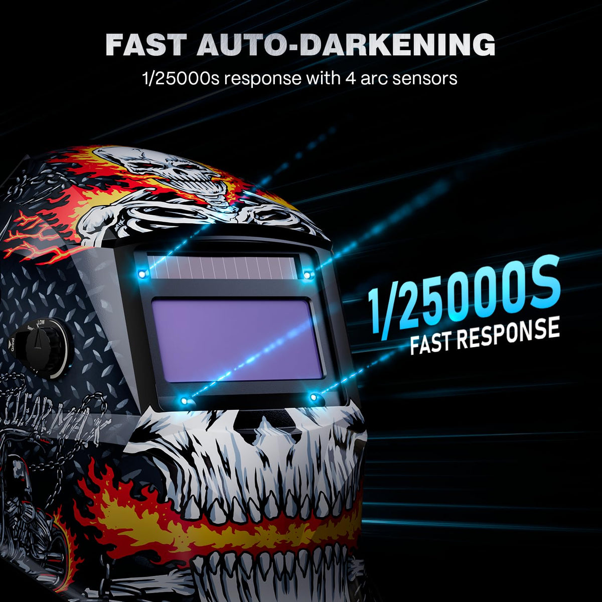 Auto Darkening Welding Helmet Shade 4/9-13 V60113