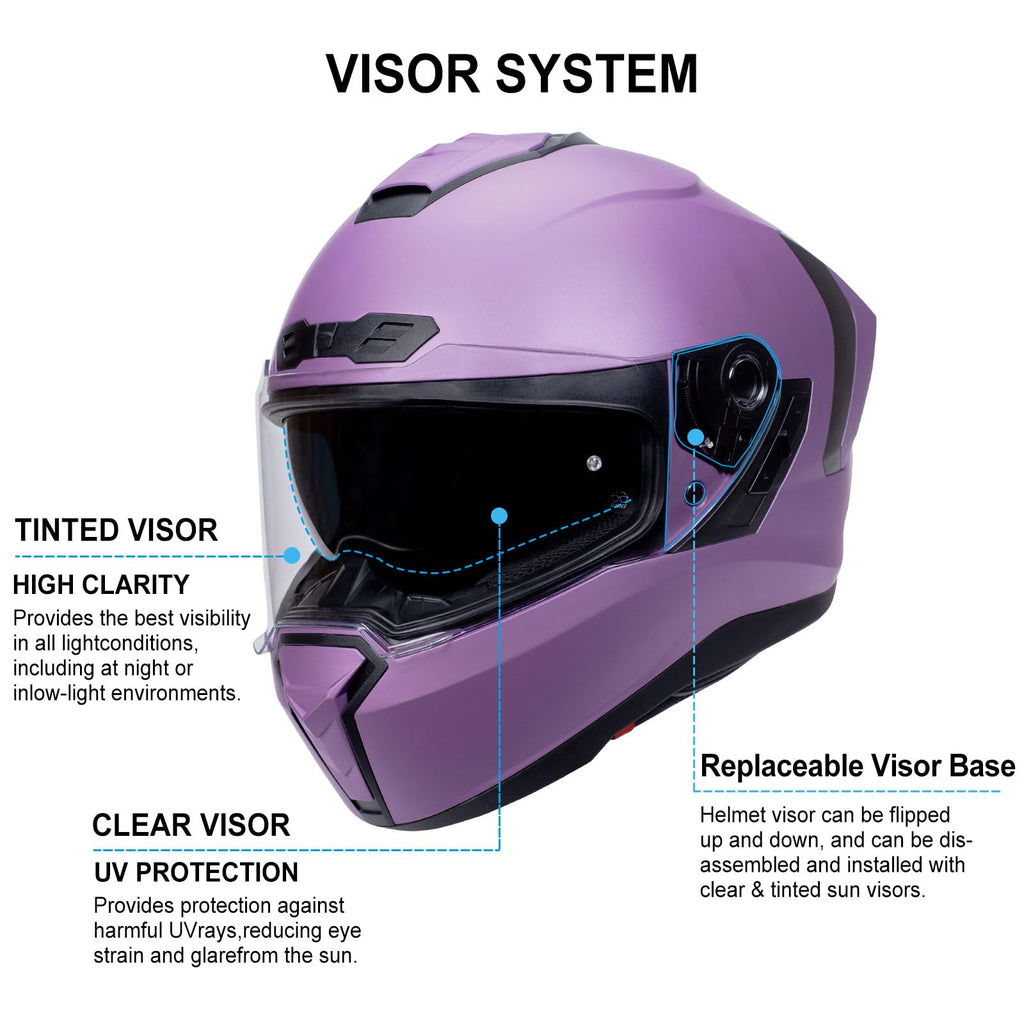 Dual Visor Full Face Motorcycle Helmet O600668