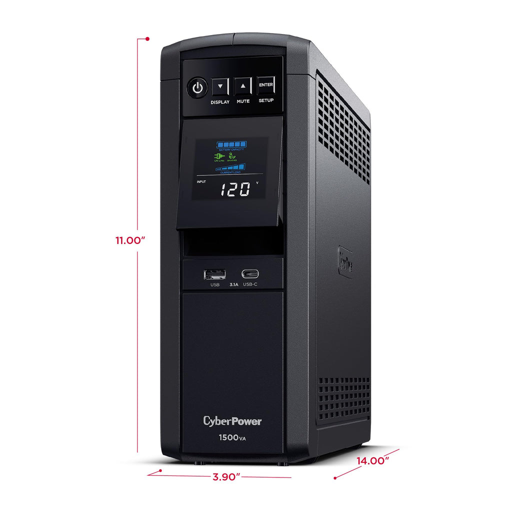 1500VA/1000W 12 Outlets Mini Tower UPS System J761