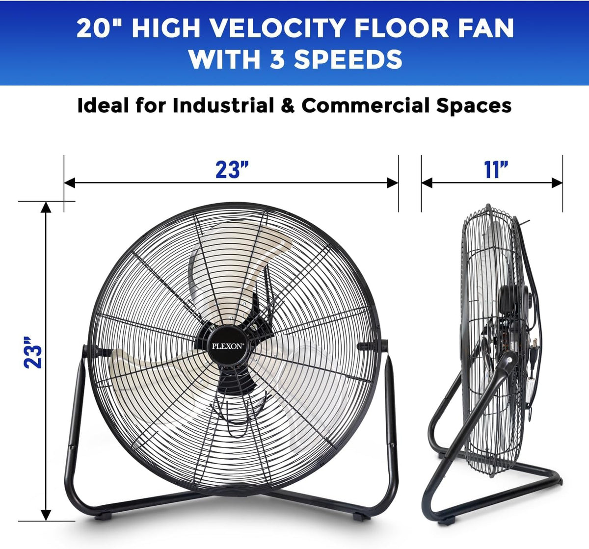 20" High Velocity Floor Fan 2 Pack G596196