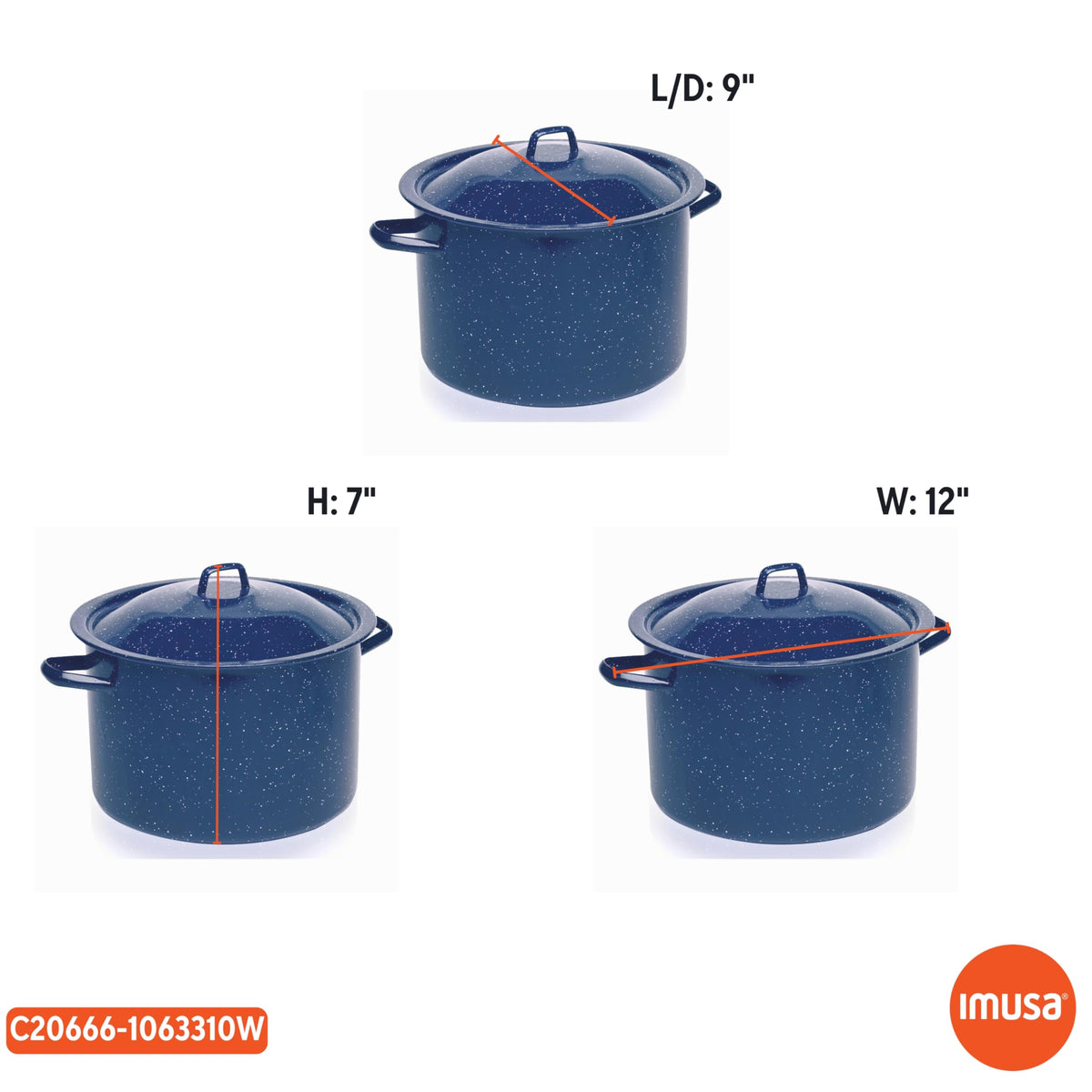6 Qt Enamel Stock Pot U790920