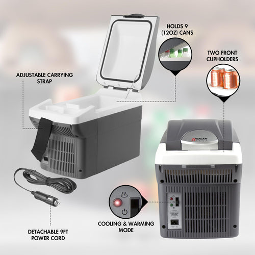 12V 6 Quart Portable Electric Cooler Warmer W717222