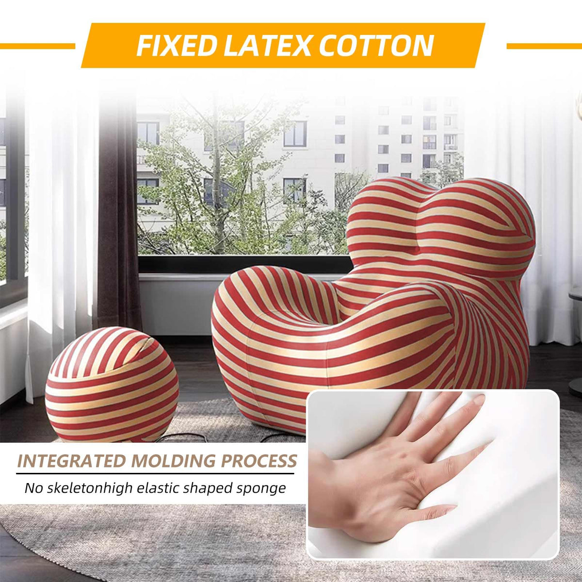 Memory Foam Bean Bag Chair with Filler Included K22503