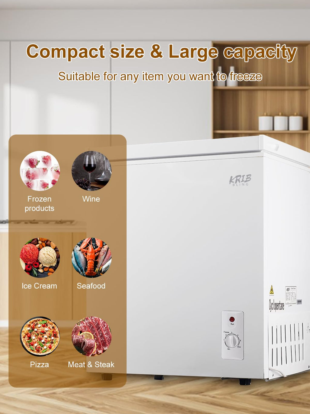 7.0 Cu.Ft White Mini Chest Freezer F23402