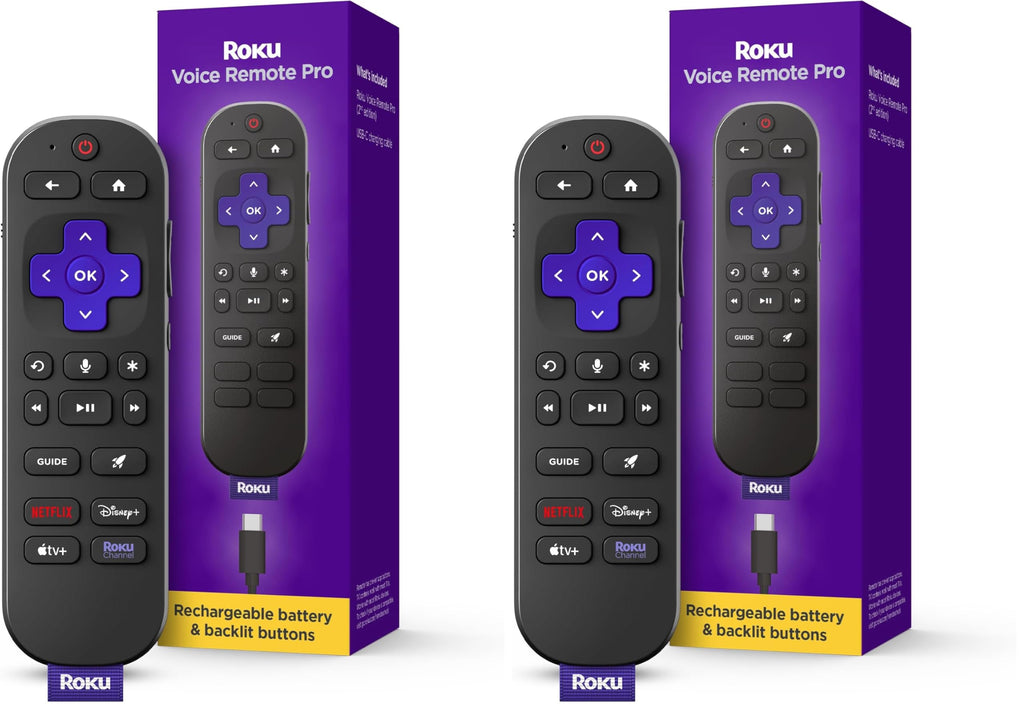 Rechargeable TV Remote Control with Voice Controls B482290