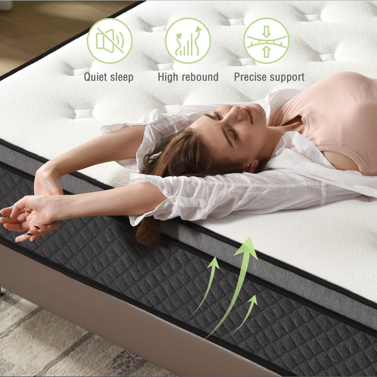 Full Size 12 Inch Hybrid Gel Memory Foam Mattress V93597