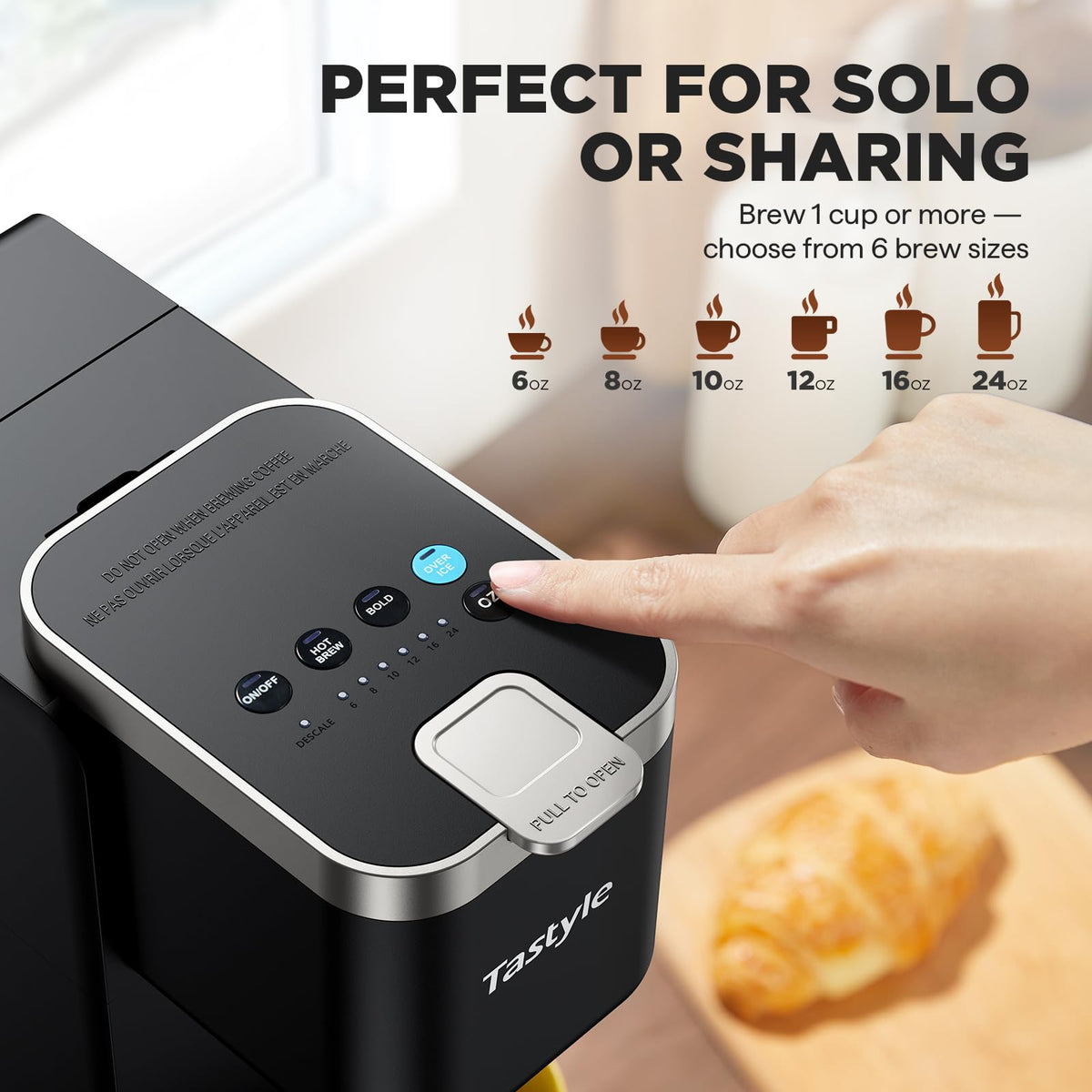 Single Serve Coffee Maker with 3 Brew Styles W39054