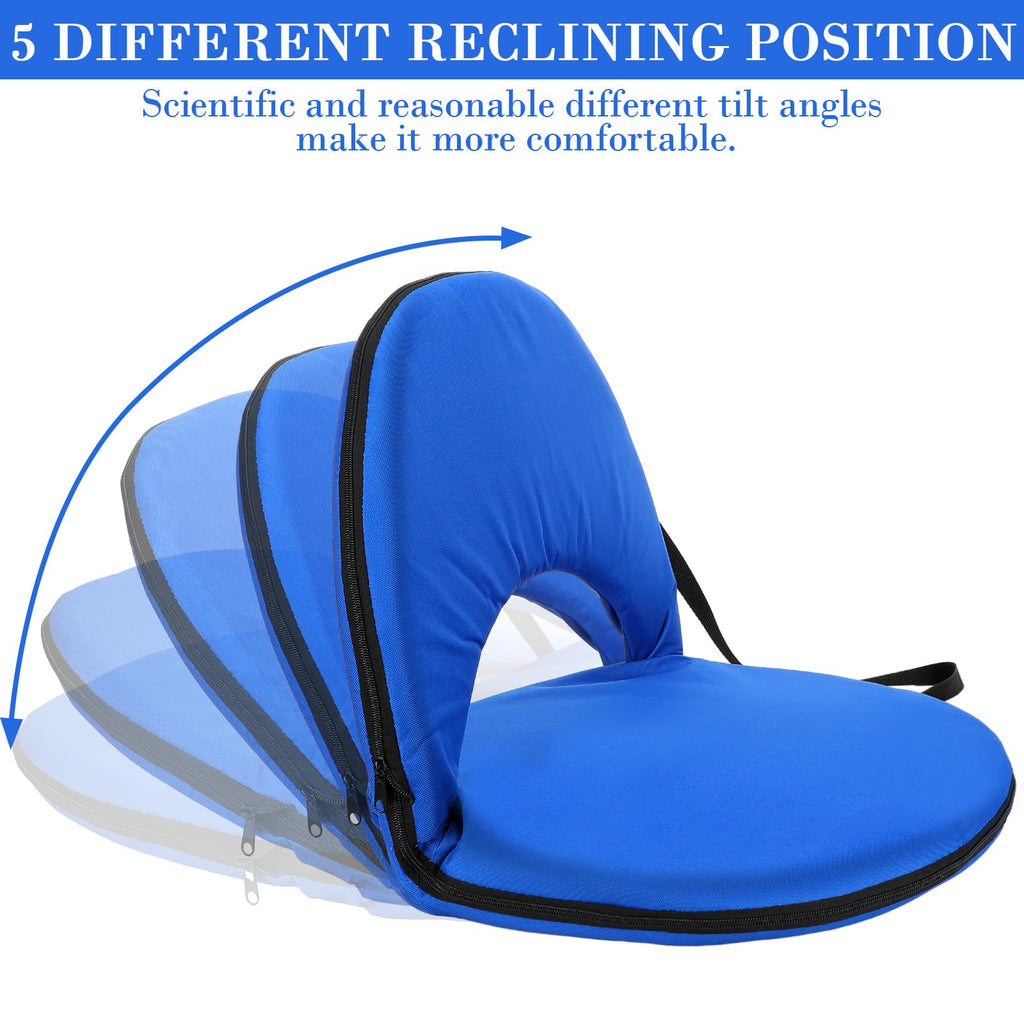 4 Pcs Adjustable Folding Portable Stadium Seats with Back W263