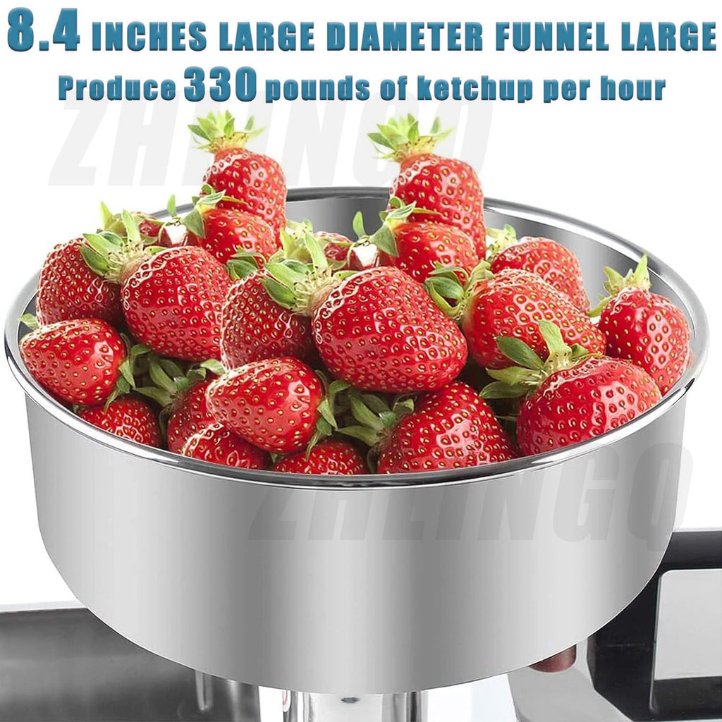 Electric Tomato Strainer Machine 330 lbs/hr 450W Stainless Steel C360
