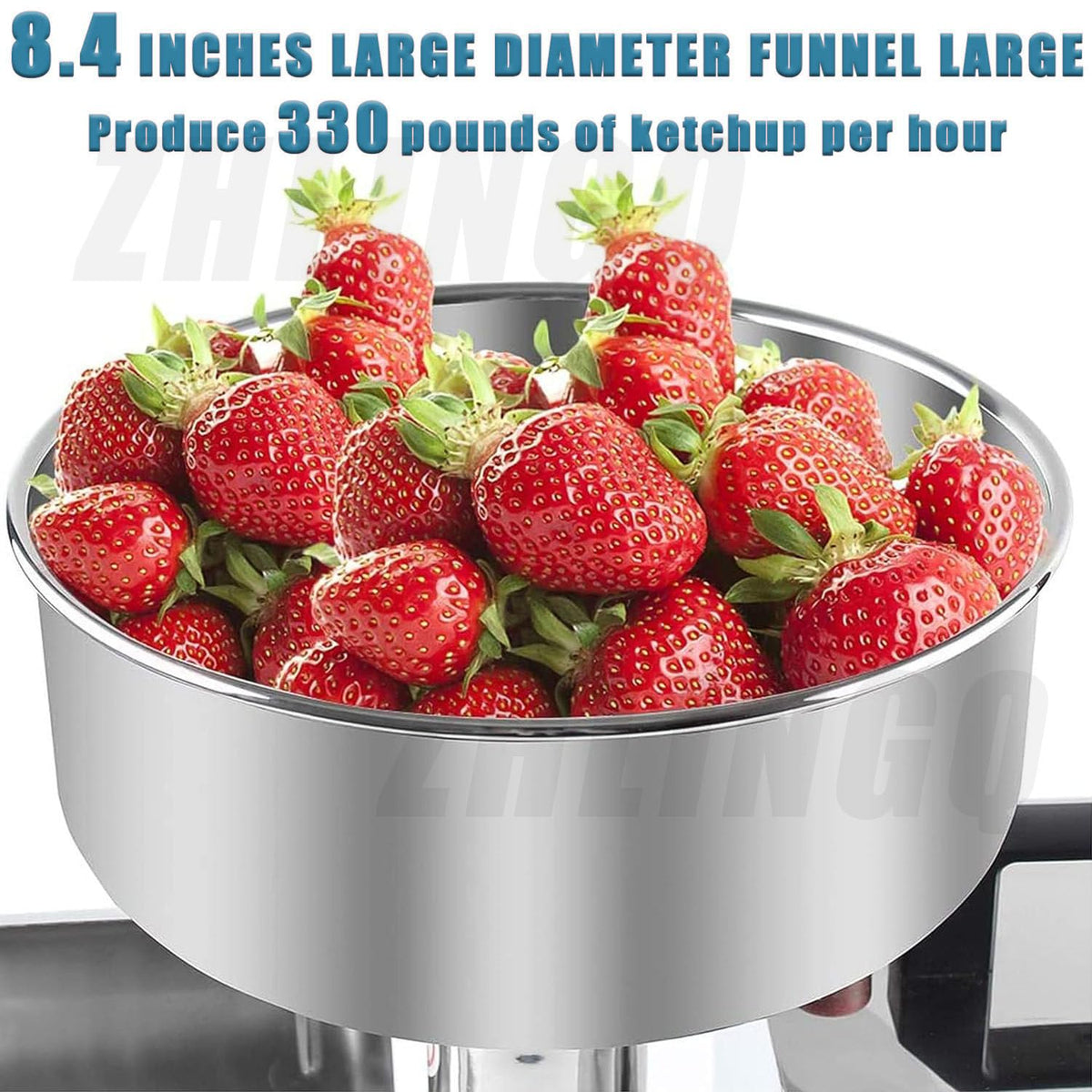 Electric Tomato Strainer Machine 330 lbs/hr 450W Stainless Steel C360