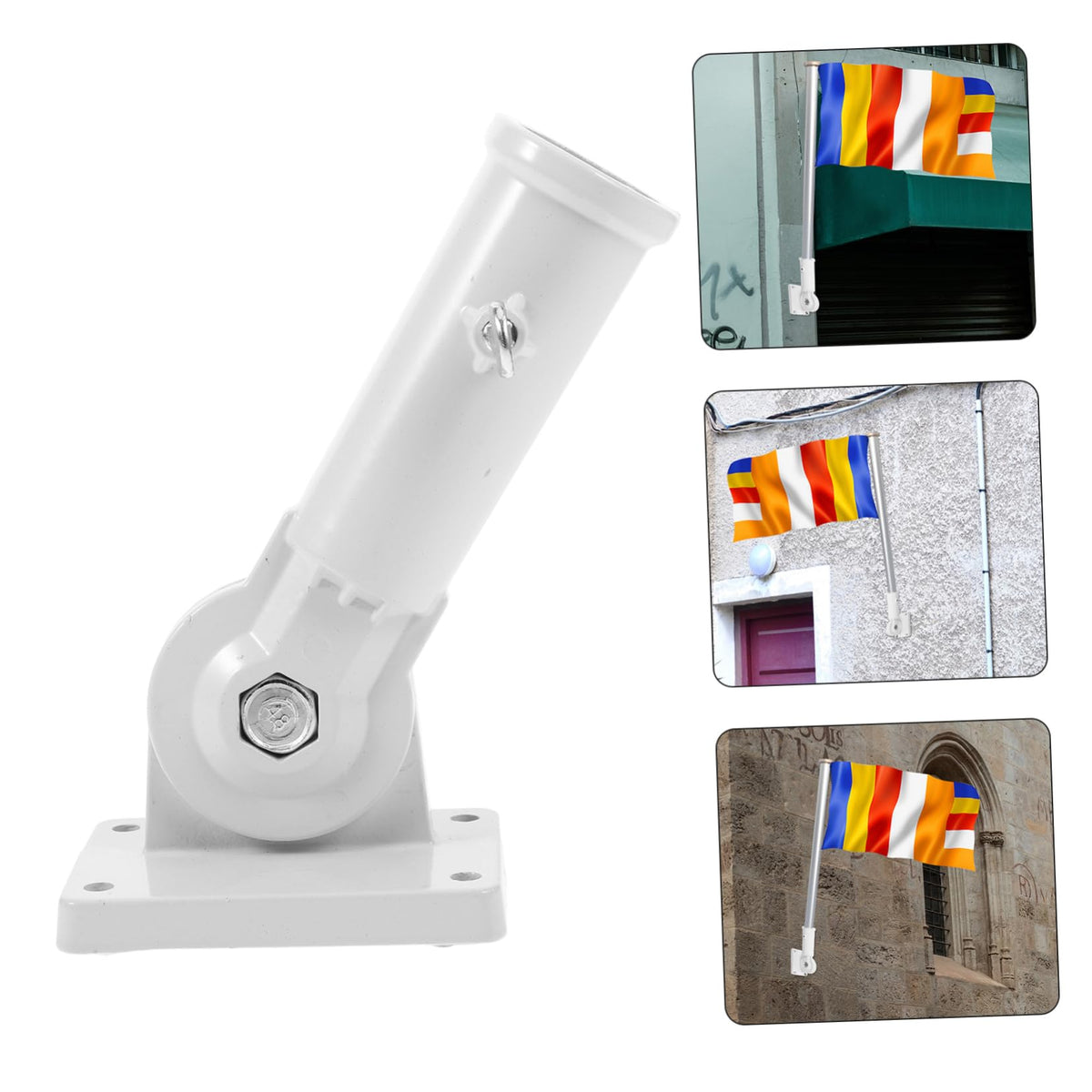 5pcs Aluminum Flag Pole Holder Bracket I185