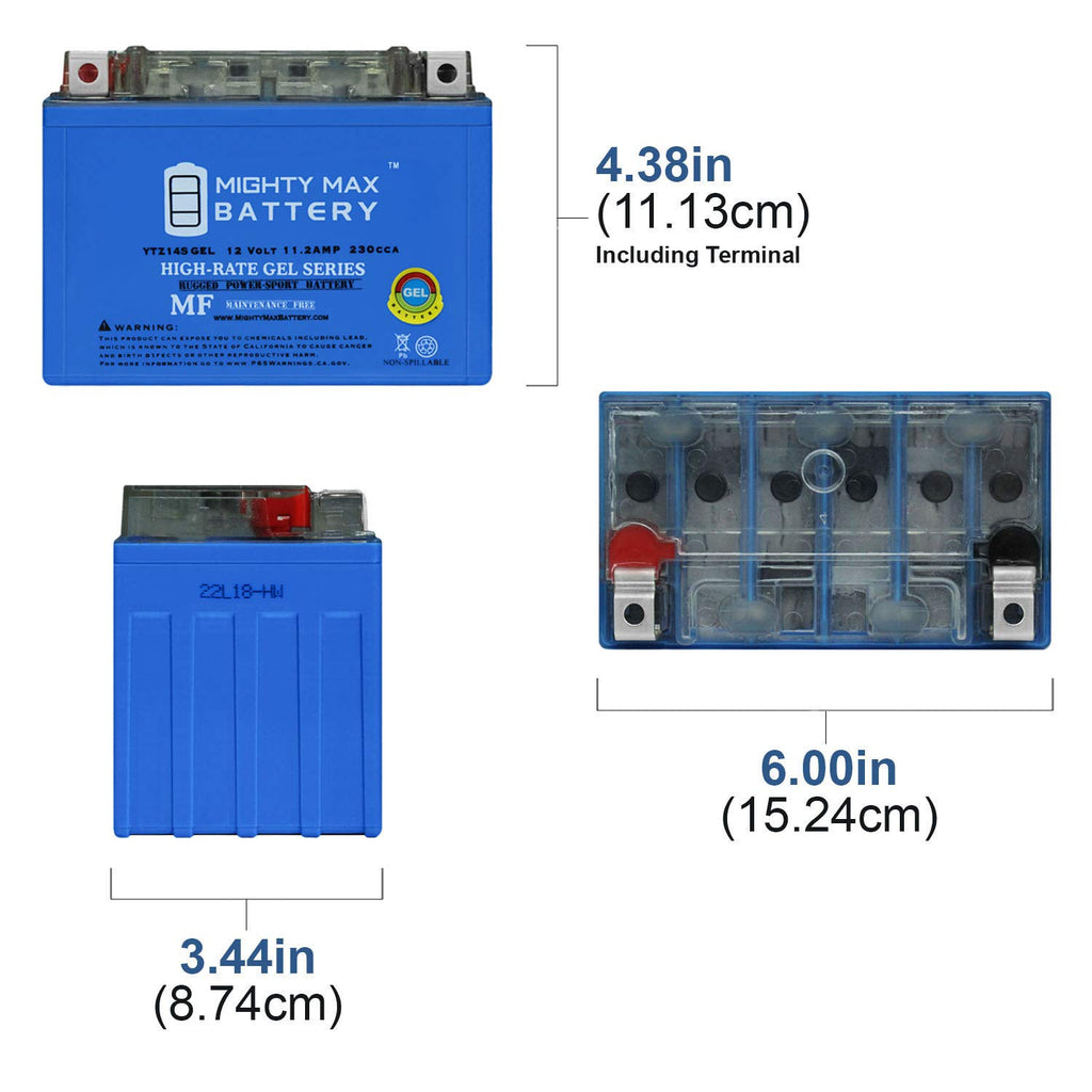 YTZ14S 230CCA GEL Battery I5108