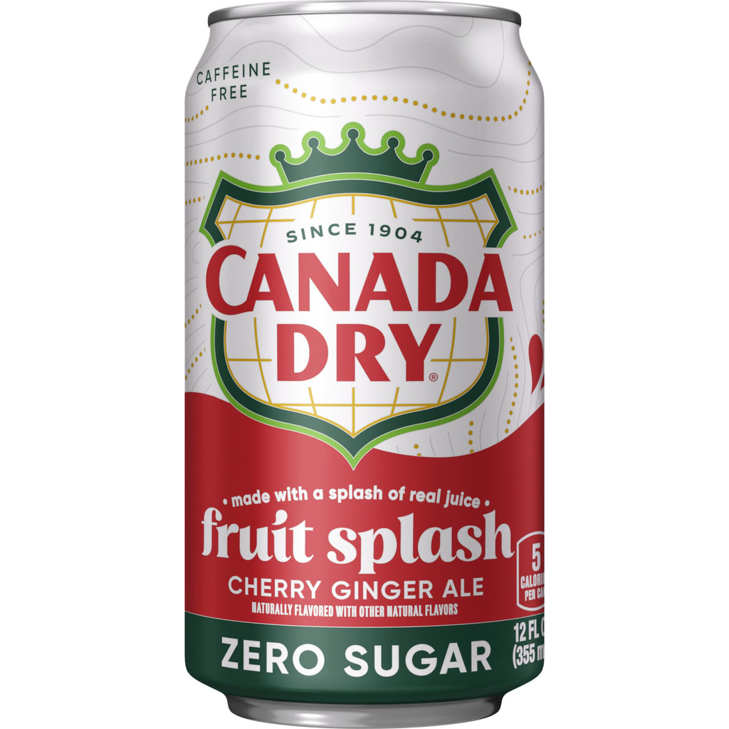 Zero Sugar Cherry Ginger Ale Soda, 12 fl. oz. Cans, 12 Pack T857095
