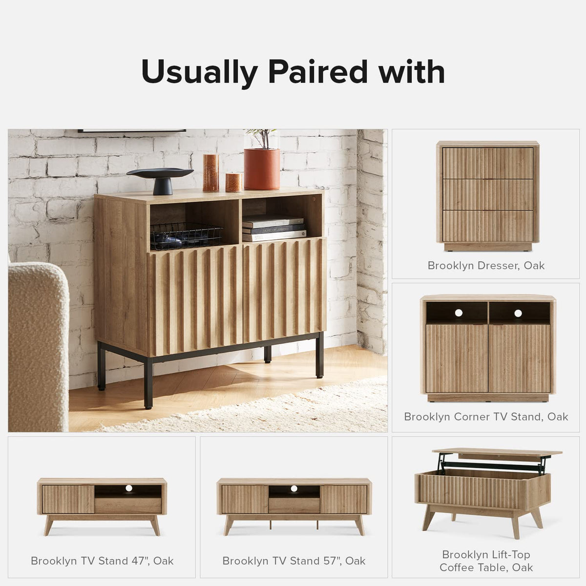Oak Storage Cabinet Sideboard P31422