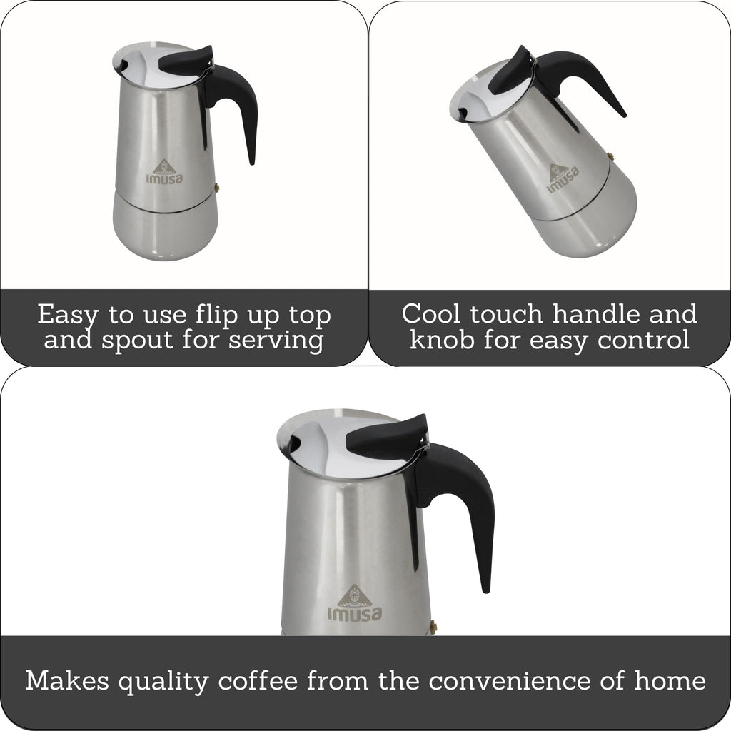 Stainless Steel Stovetop Espresso Coffeemaker 6-Cup N902640