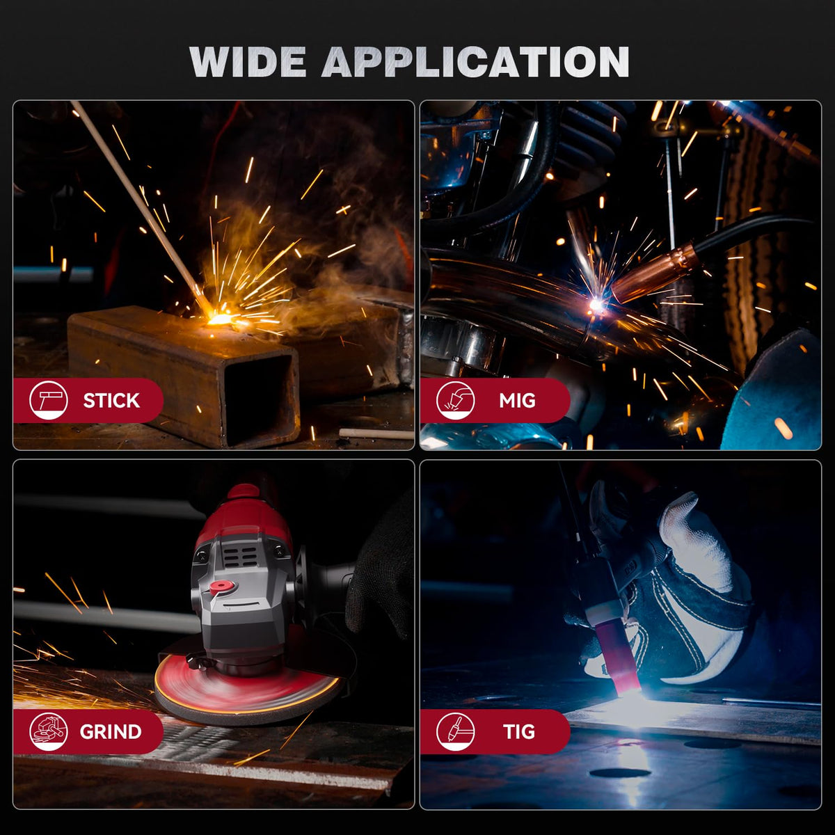 Auto Darkening Welding Helmet Shade 4/9-13 V60113
