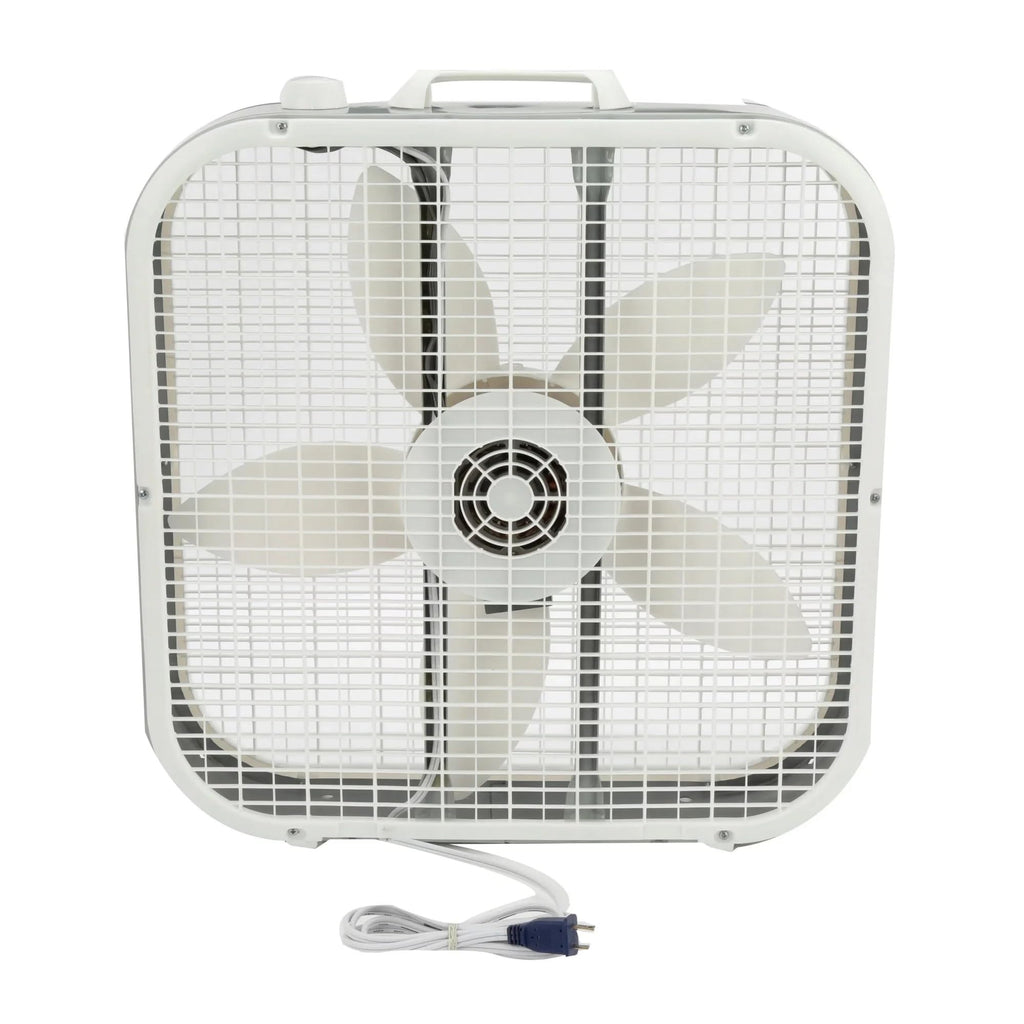 20" Classic Box Fan with 3 Speeds, White C65670