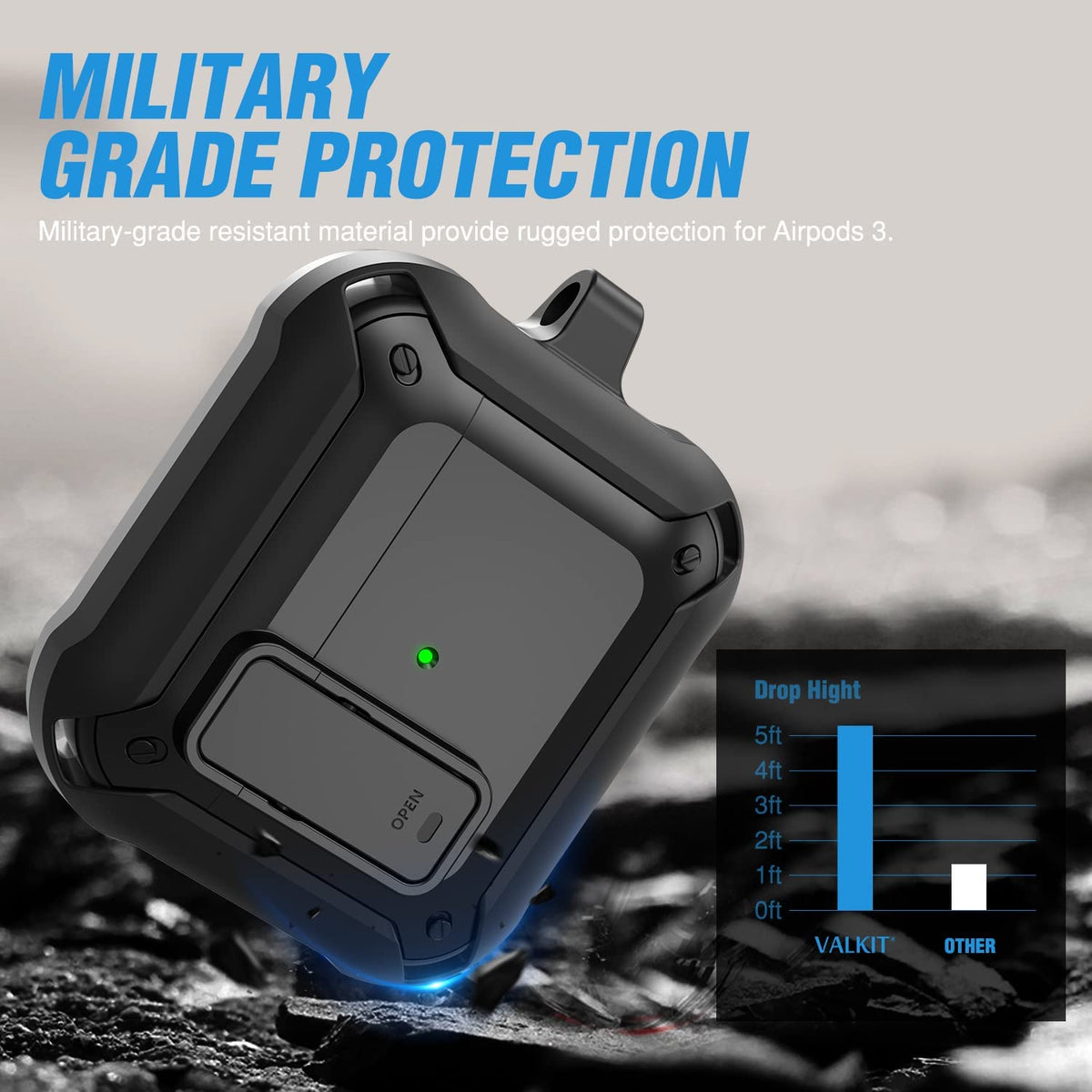 Airpods 3 Case Cover with Magnetic Lock Lid Z604