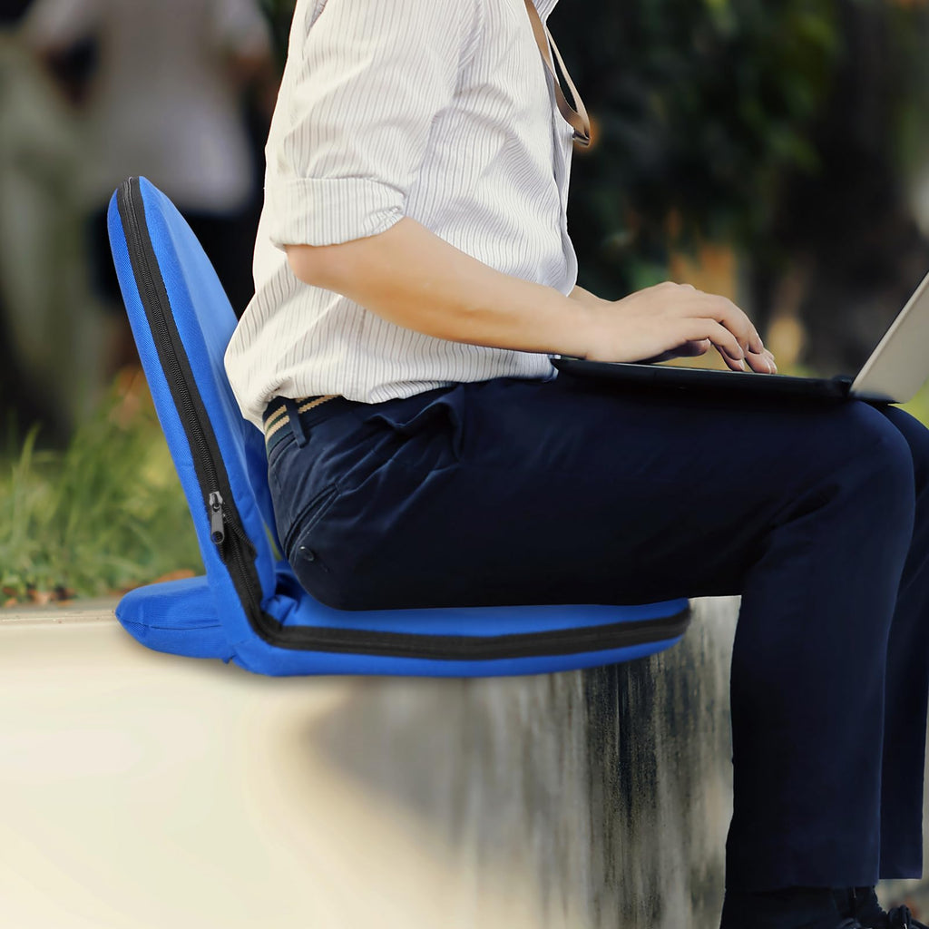 4 Pcs Adjustable Folding Portable Stadium Seats with Back W263