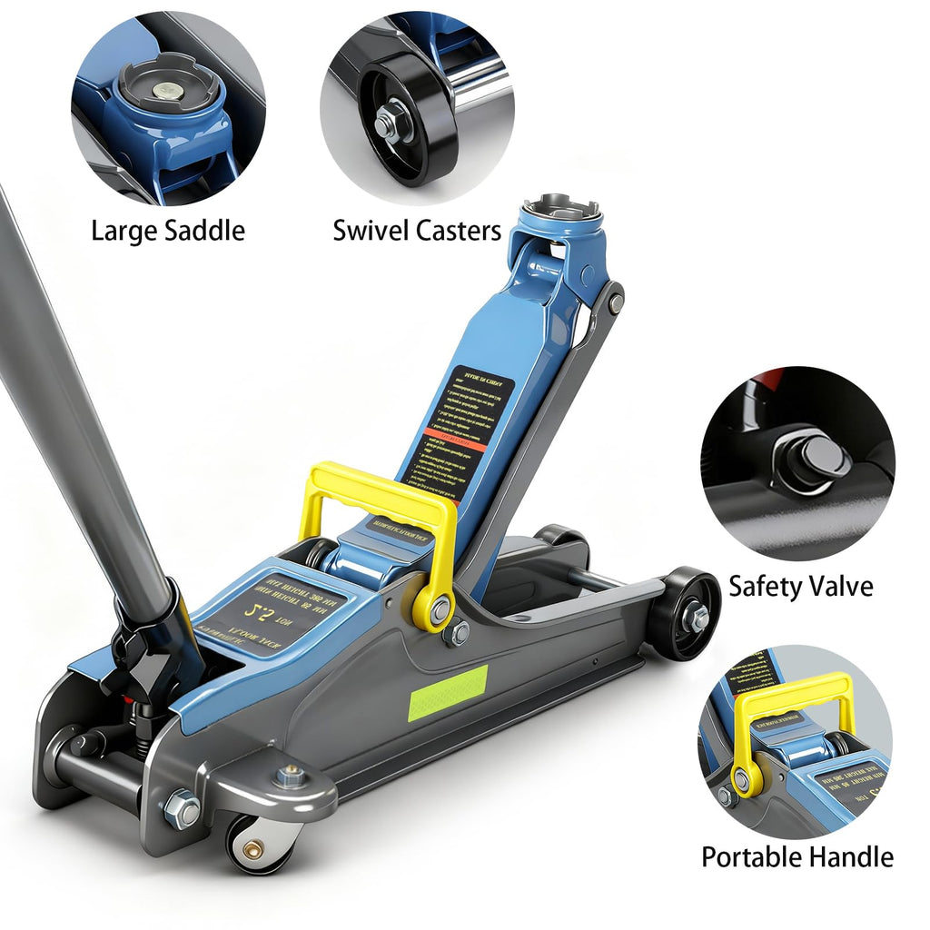 2.5T Low Profile Hydraulic Floor Jack with Carrying Handle K279657