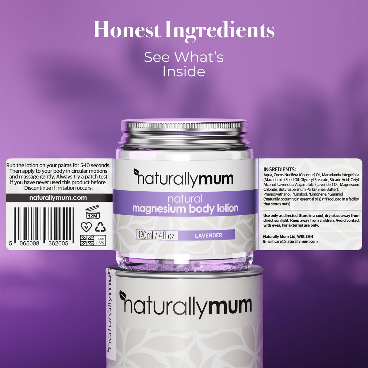 Magnesium Body Lotion Bundle Lavender & Unscented 2 x 4 fl oz M6173