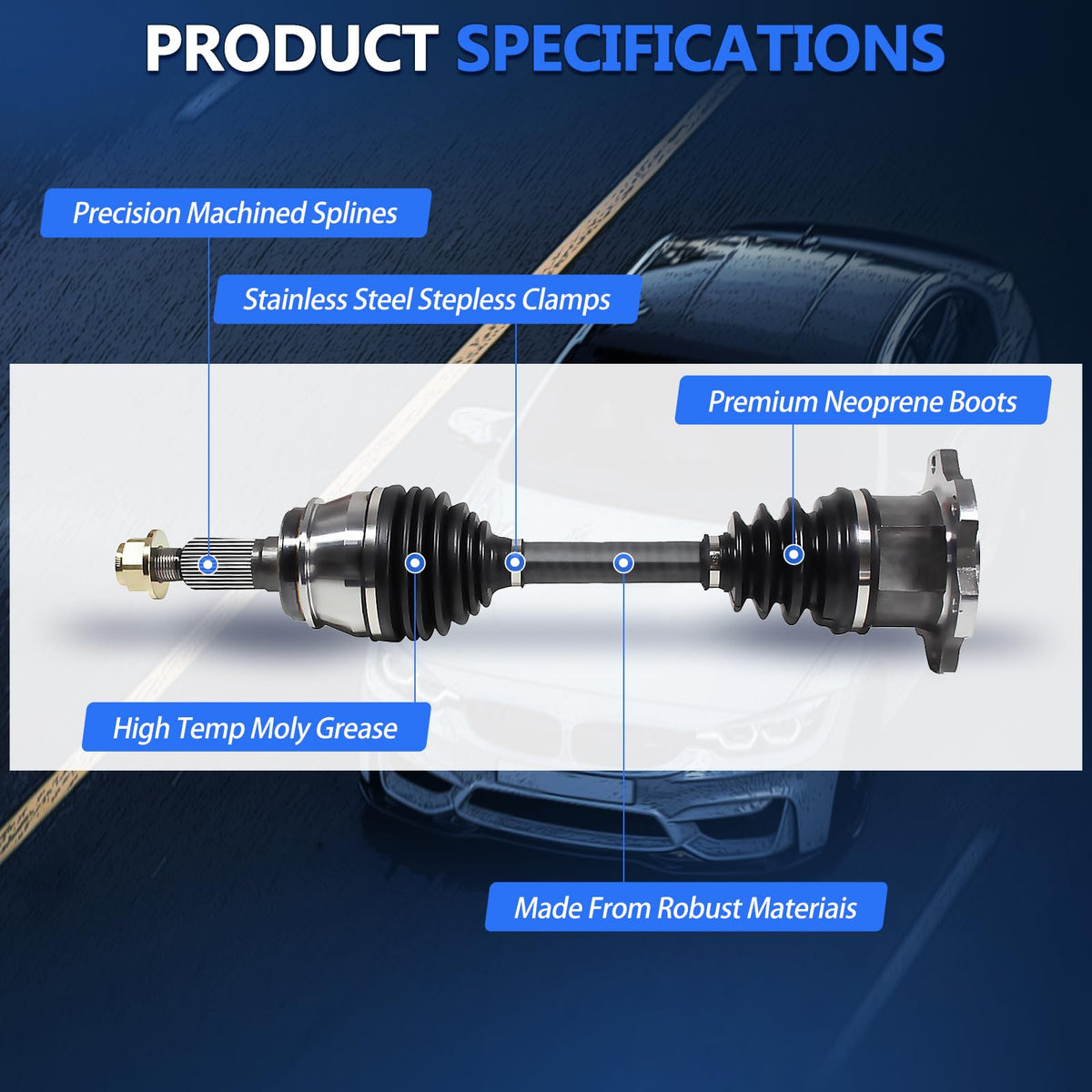 CV Axle Front Pair A6629