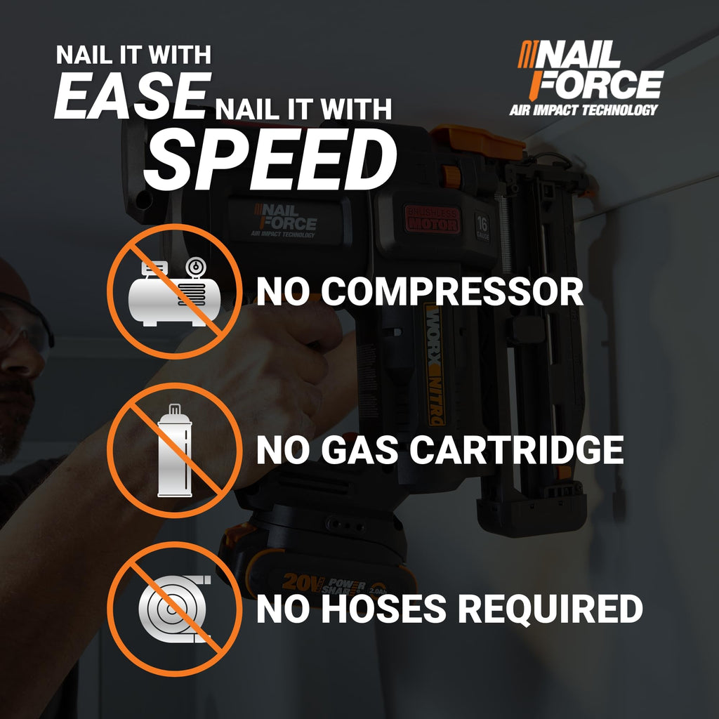 20V 16GA Cordless Finish Nailer A369