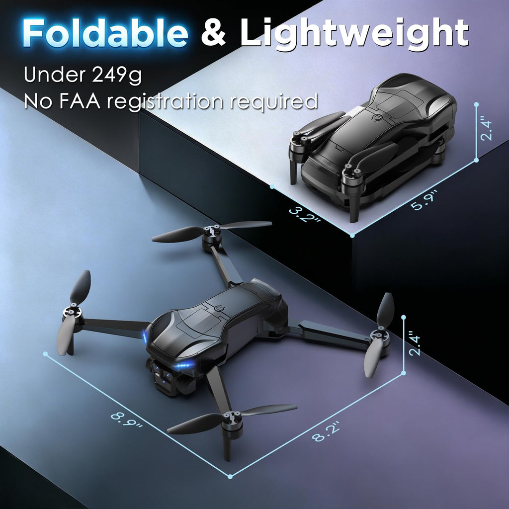 4K Camera GPS Foldable Drone with 4.5” HD Screen Controller S4848