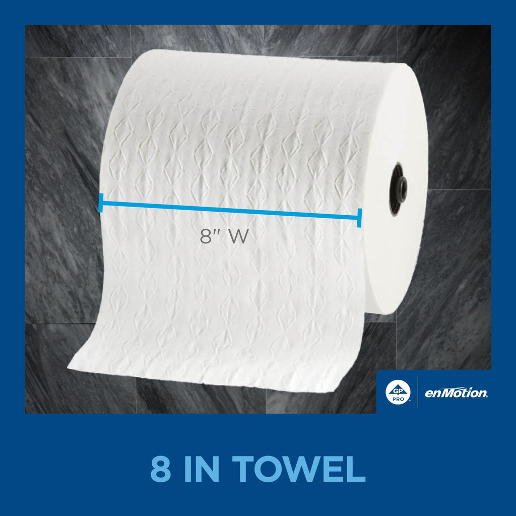 8 in 425 Linear Feet White Paper Towel Roll L730639