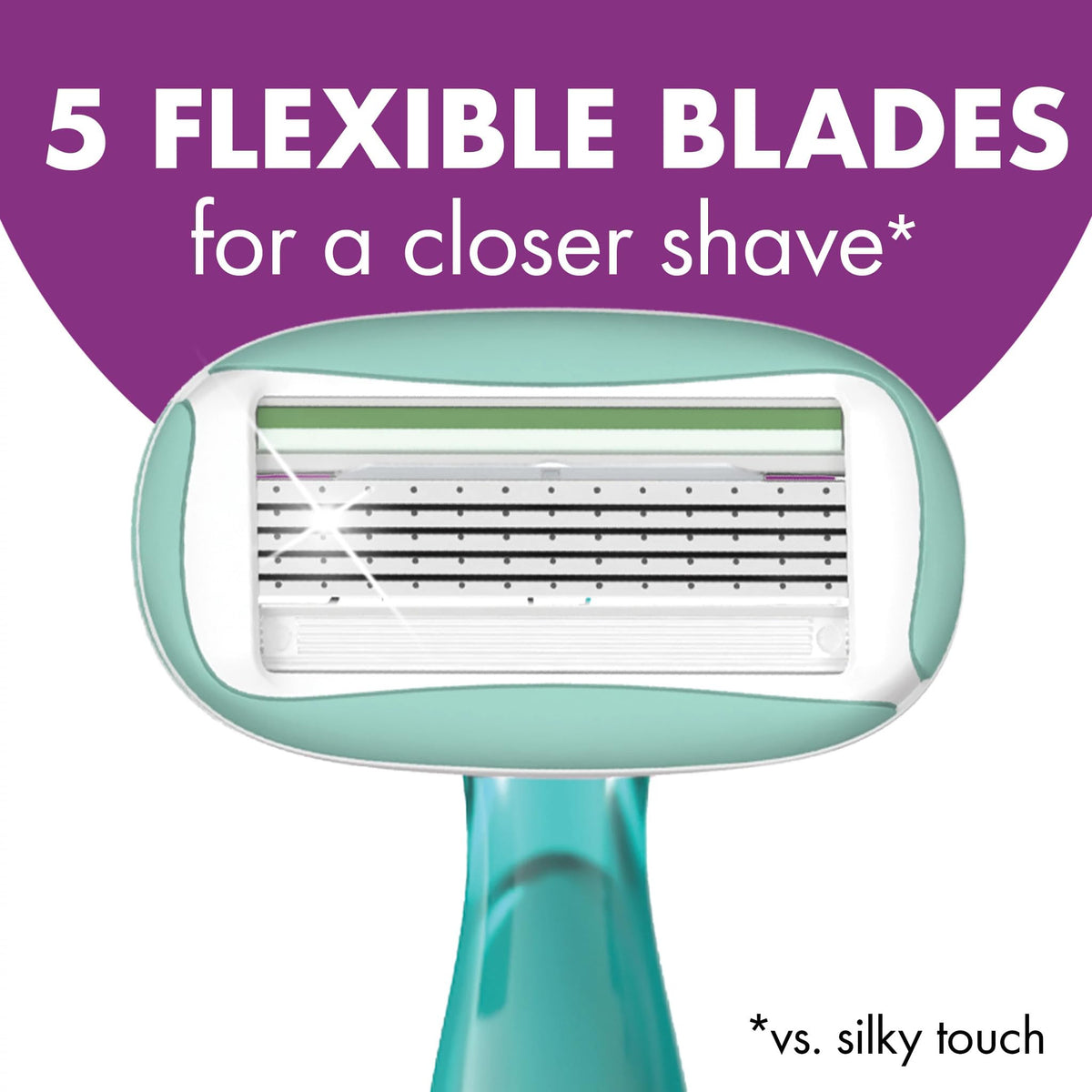 5 Blade Womens Disposable Razors, 2 Count B201357