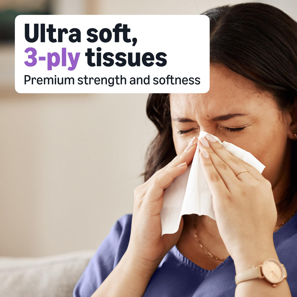 Ultra-Soft 3-Ply Facial Tissues, 264 Count K6080
