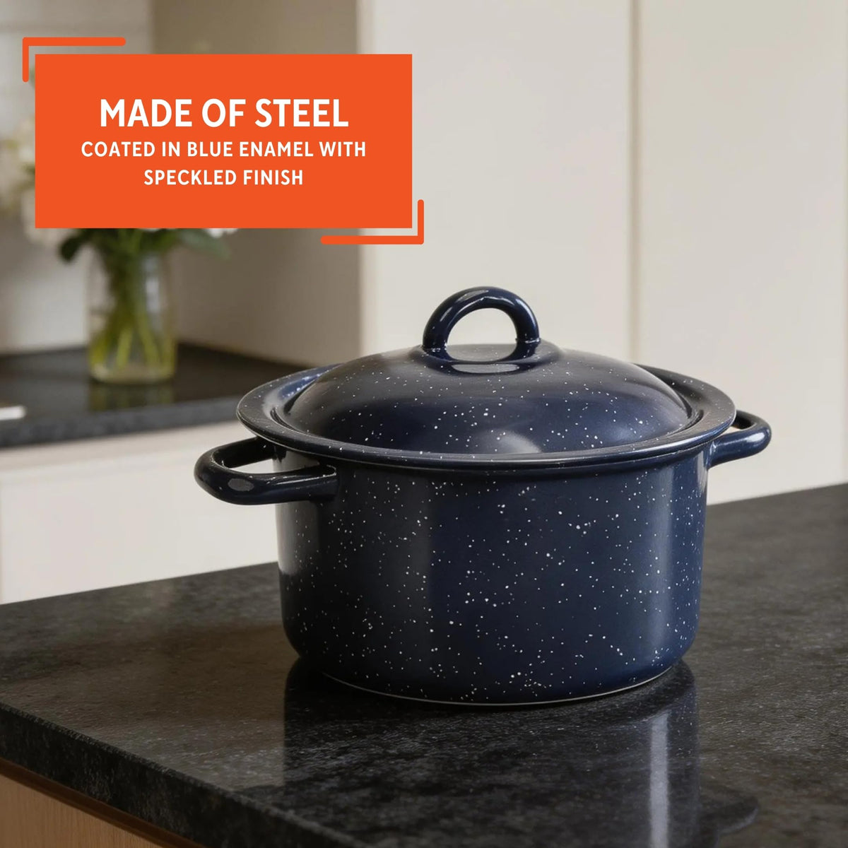 6 Qt Enamel Stock Pot U790920