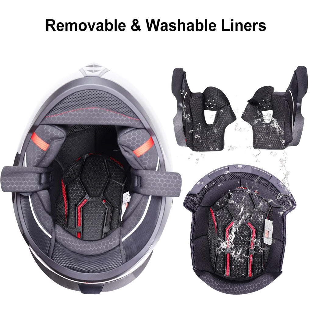Dual Visor Full Face Motorcycle Helmet O600668