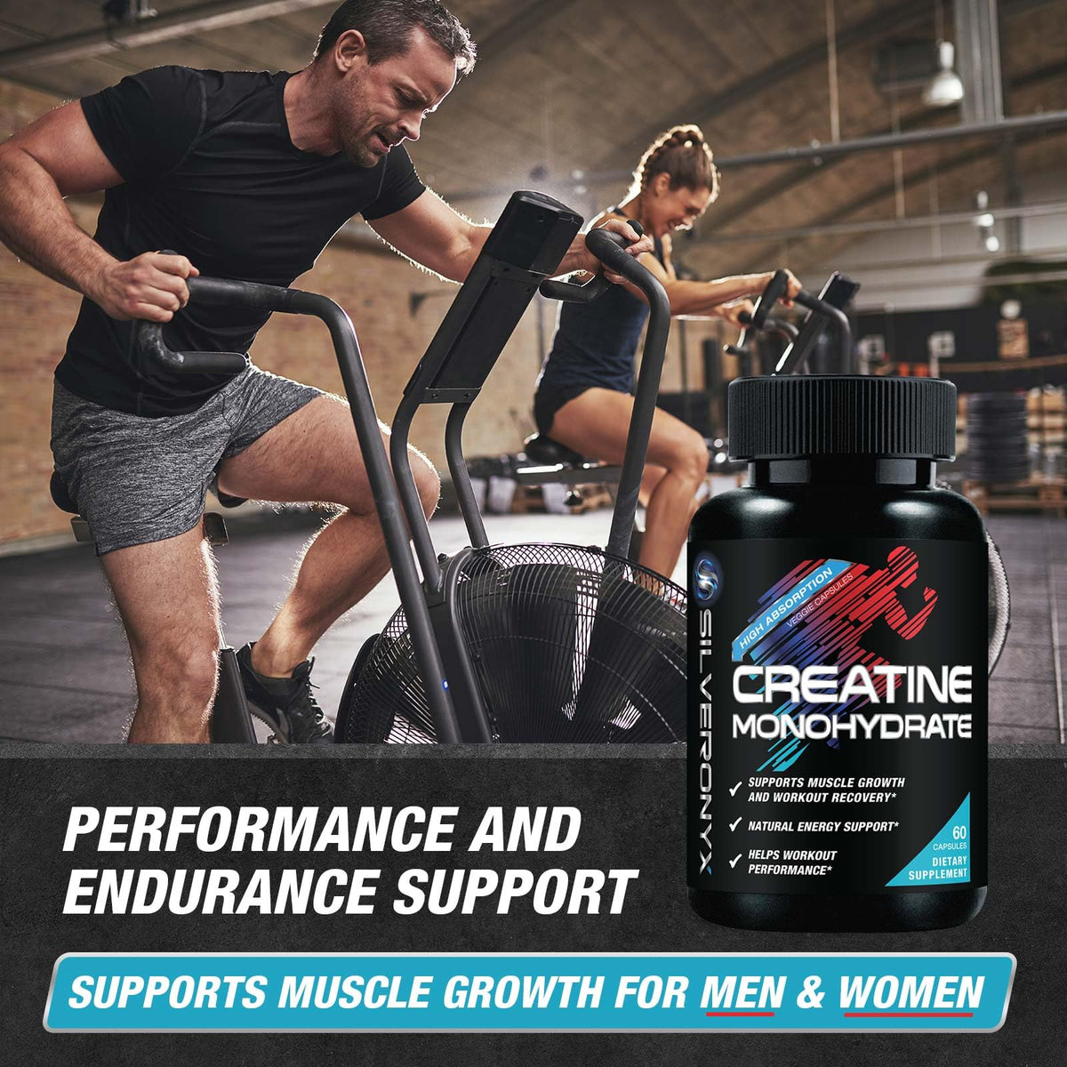 Micronized Creatine Monohydrate 3000mg 60 Capsules R449001