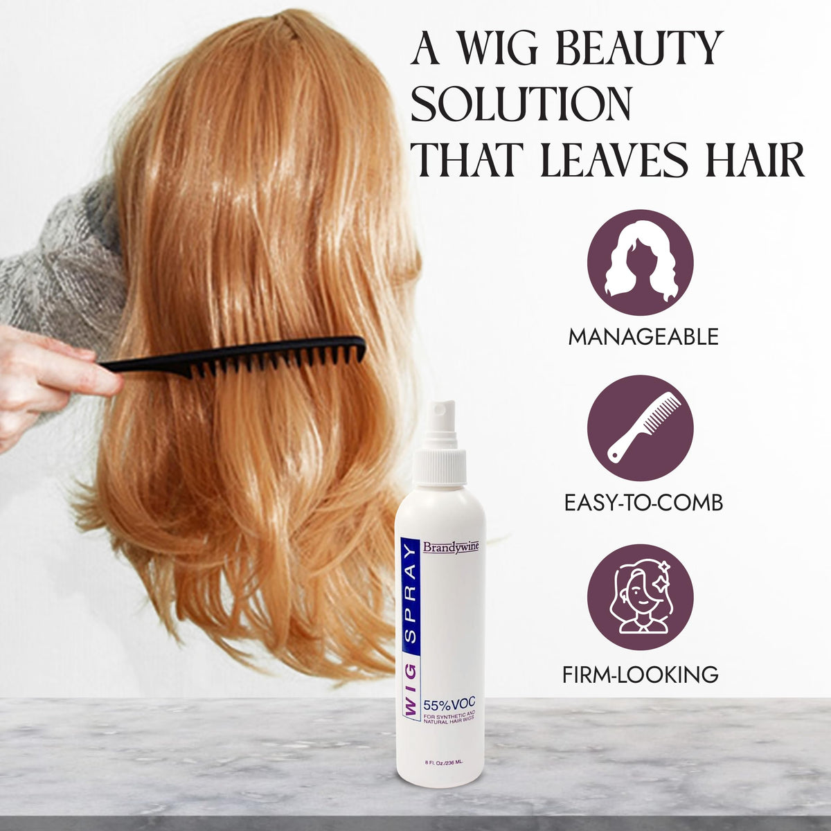 Wig Spray for Synthetic & Natural Hair Wigs Z26788