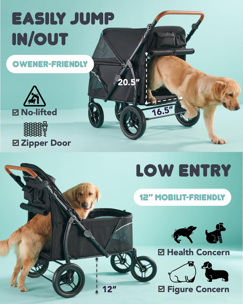 Large Pet Stroller P1562