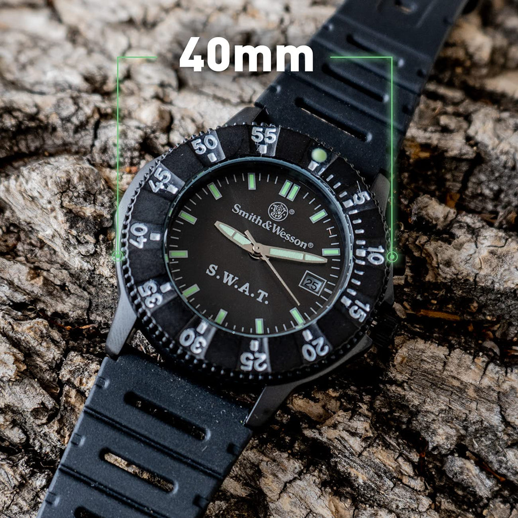 Men's Tactical Watch, 3ATM, Stainless Steel, 40mm Z154