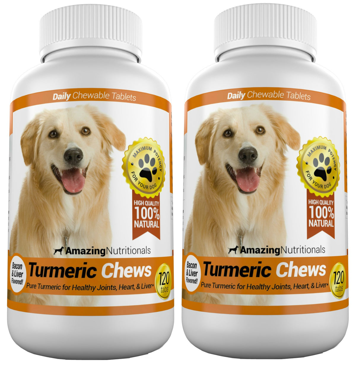 120 Chews Turmeric Curcumin Pet Antioxidant C59493