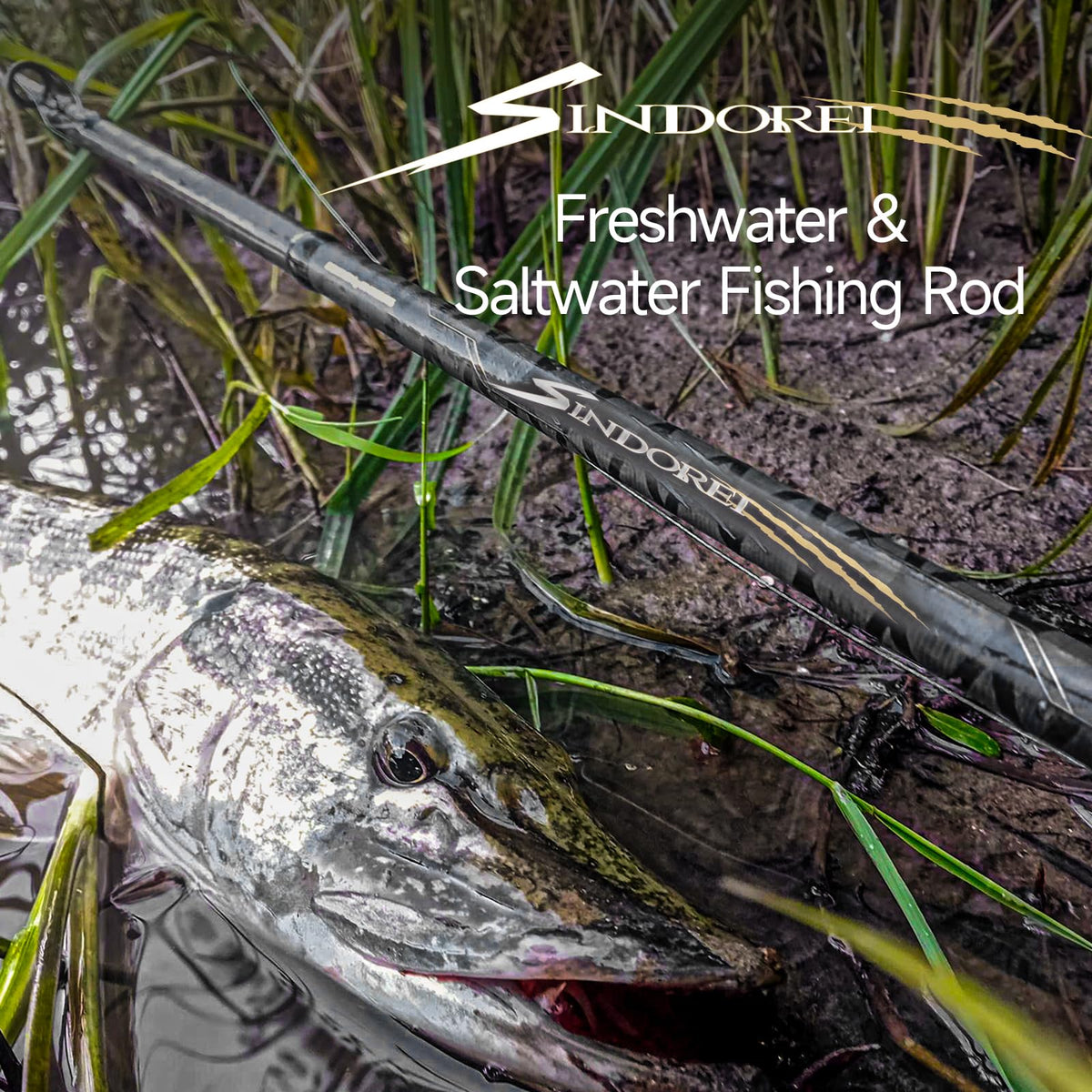 Heavy 2-Piece Fishing Rod A60987