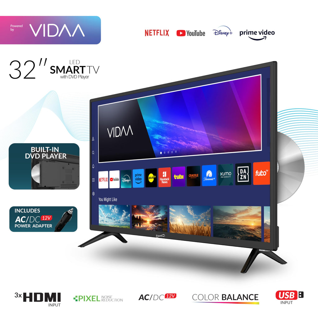 32-inch LED Smart HDTV with DVD Player B680