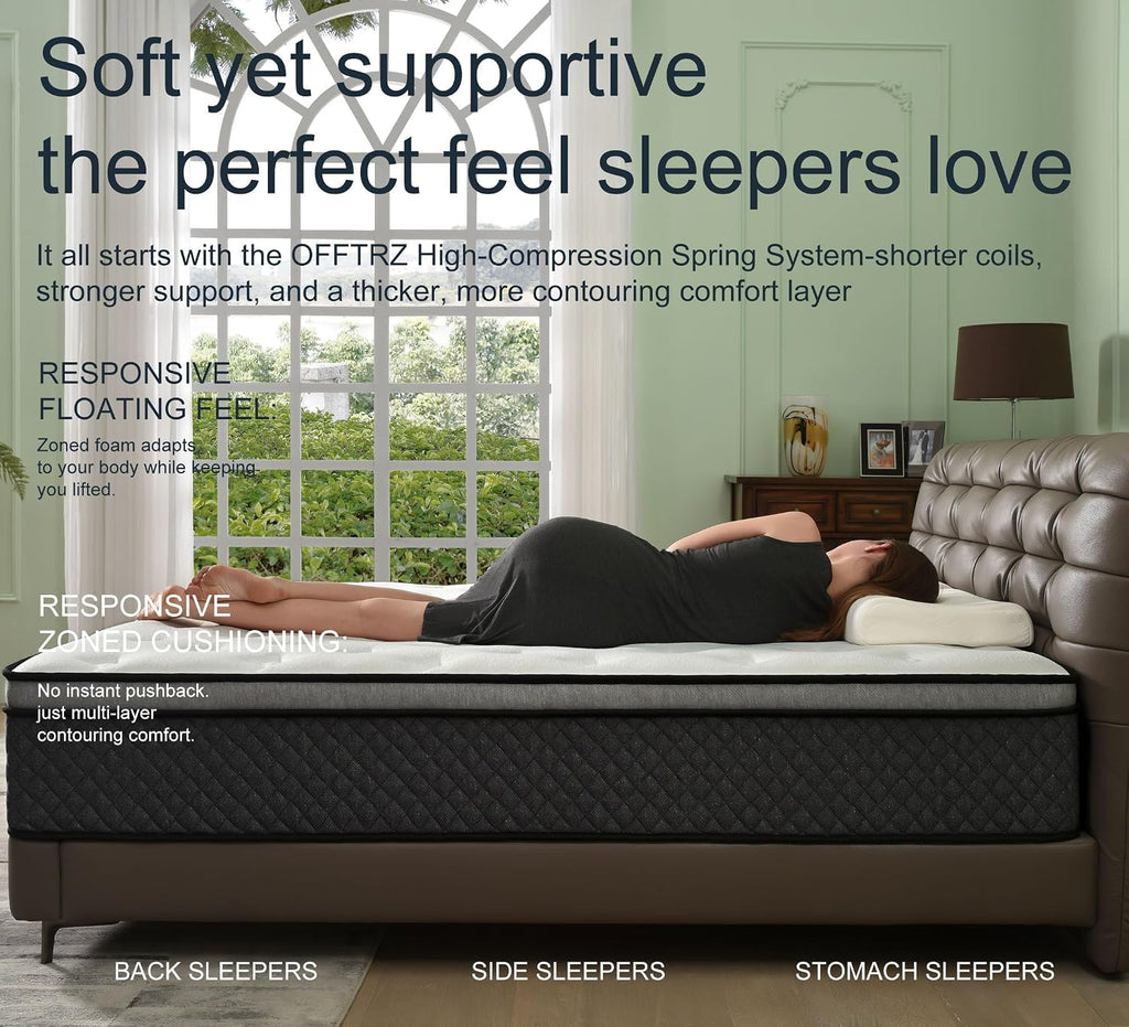 Full Size 12 Inch Hybrid Gel Memory Foam Mattress V93597