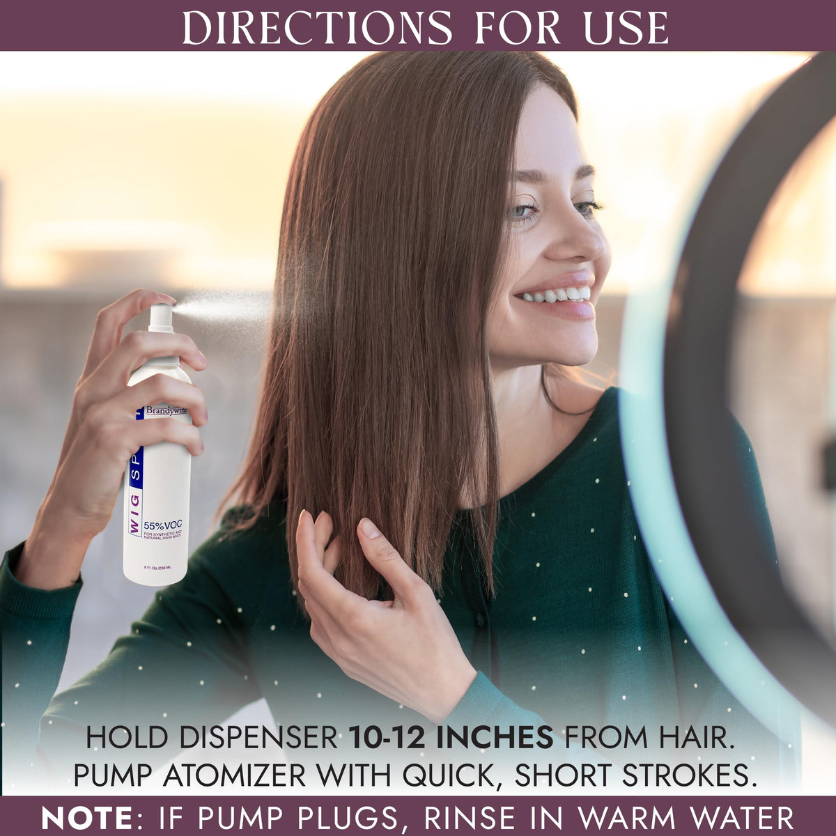Wig Spray for Synthetic & Natural Hair Wigs Z26788