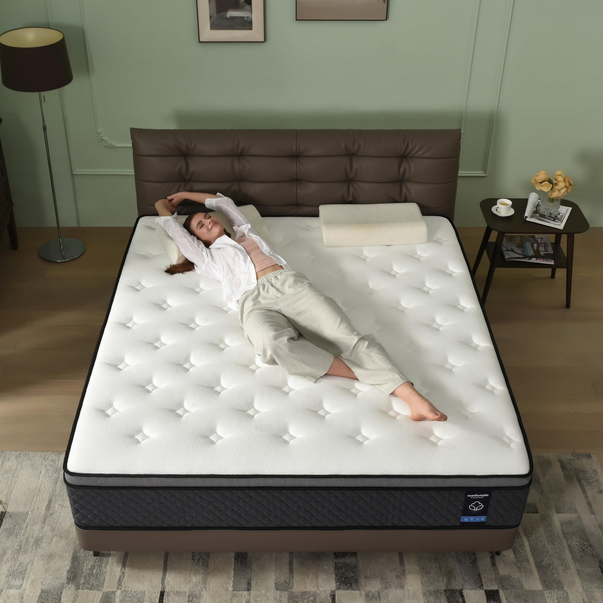 Full Size 12 Inch Hybrid Gel Memory Foam Mattress V93597