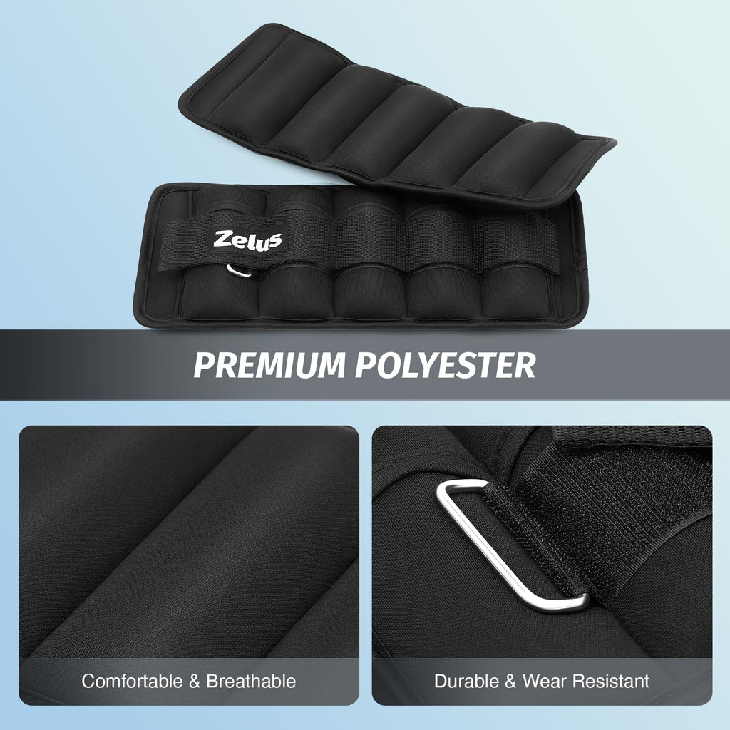 Adjustable Ankle Weights Set with Removable Sandbags N9262