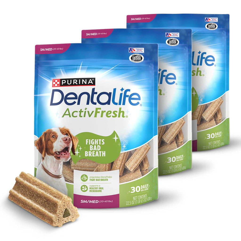 Chicken Flavor Dental Chews for Adult Dogs 30 ct. S336351