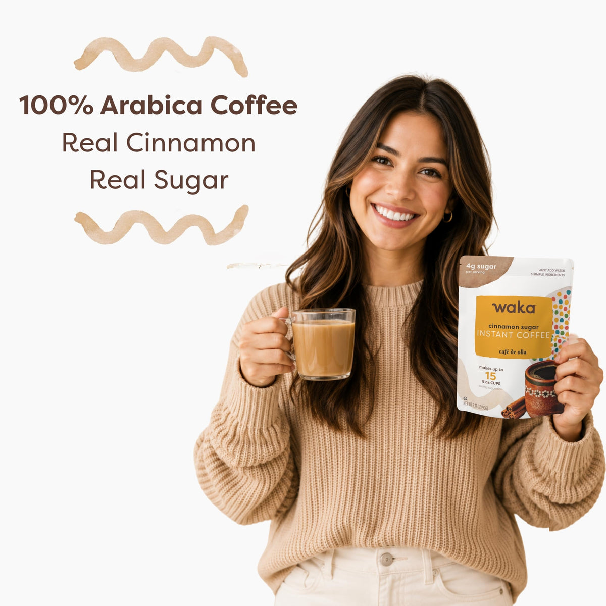 Instant Coffee, Slightly Sweetened, Cinnamon F93848