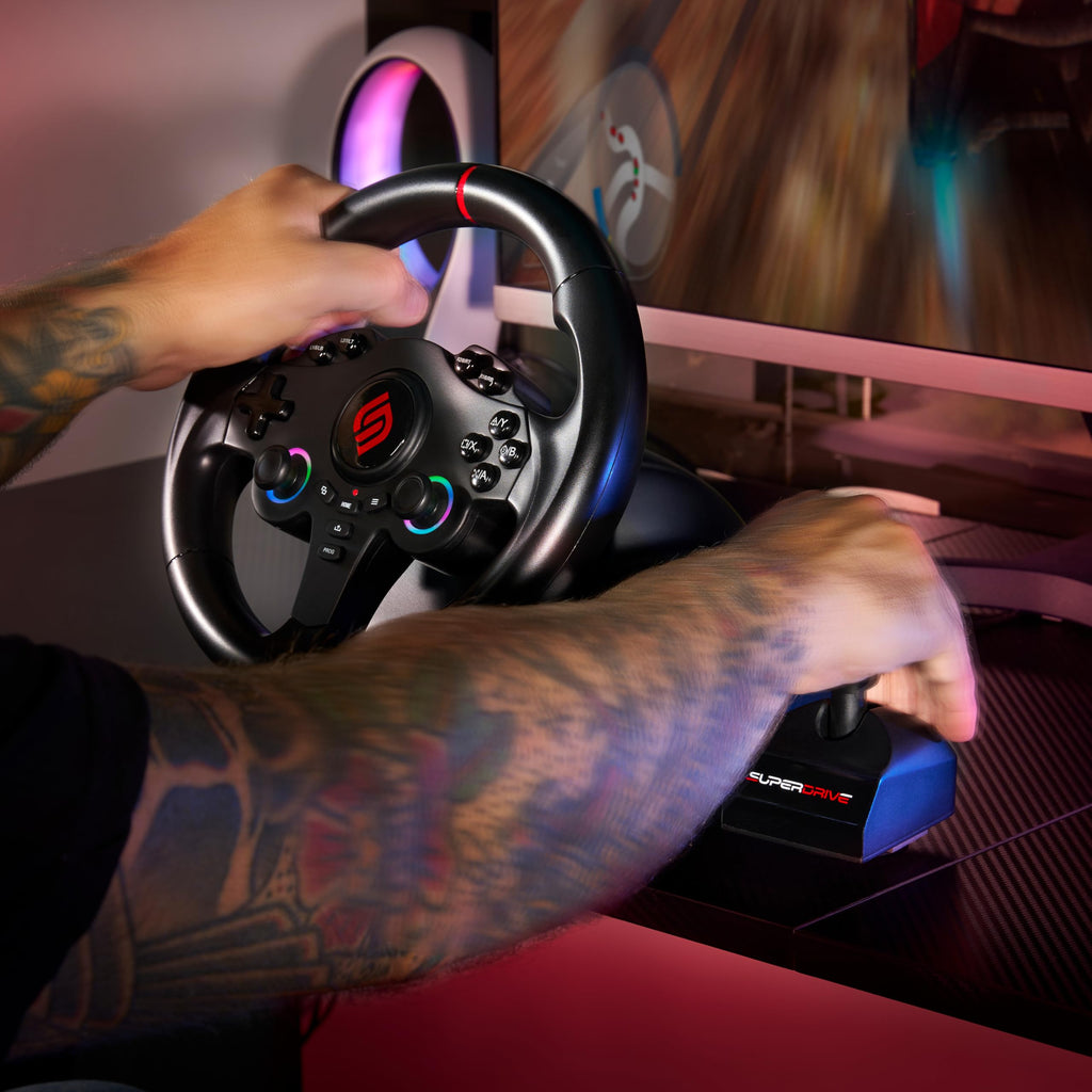 RGB Gaming Steering Wheel B7922
