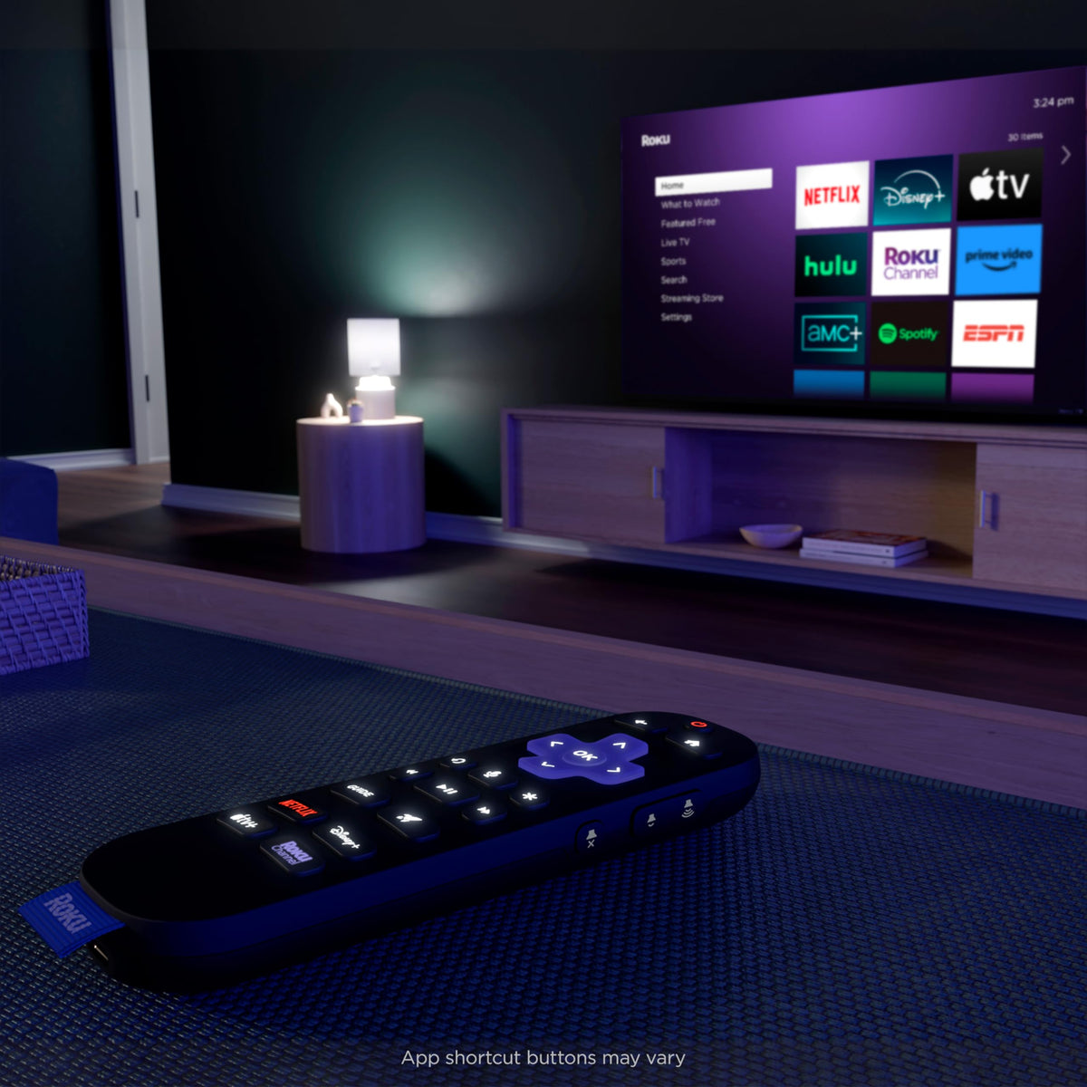 Rechargeable TV Remote Control with Voice Controls B482290